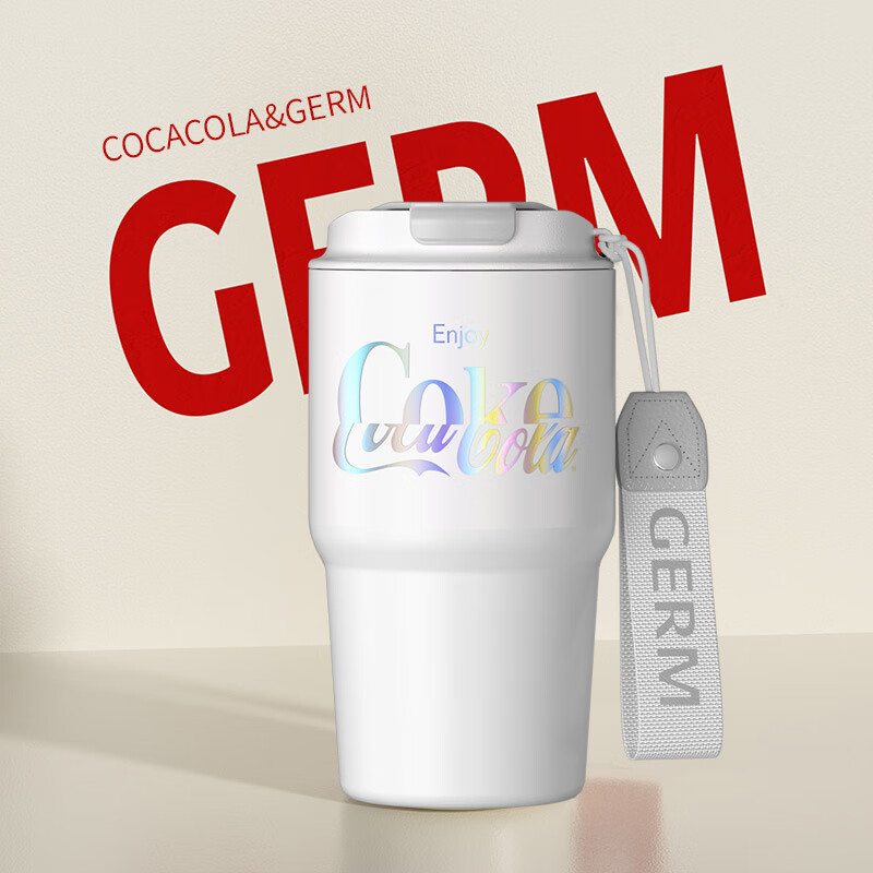 格沵可口可乐联名款咖啡杯（极光白）GPS-2201VP-CCEA