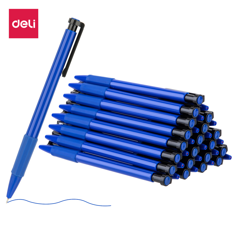 得力6546S中油笔0.7mm（蓝）36支