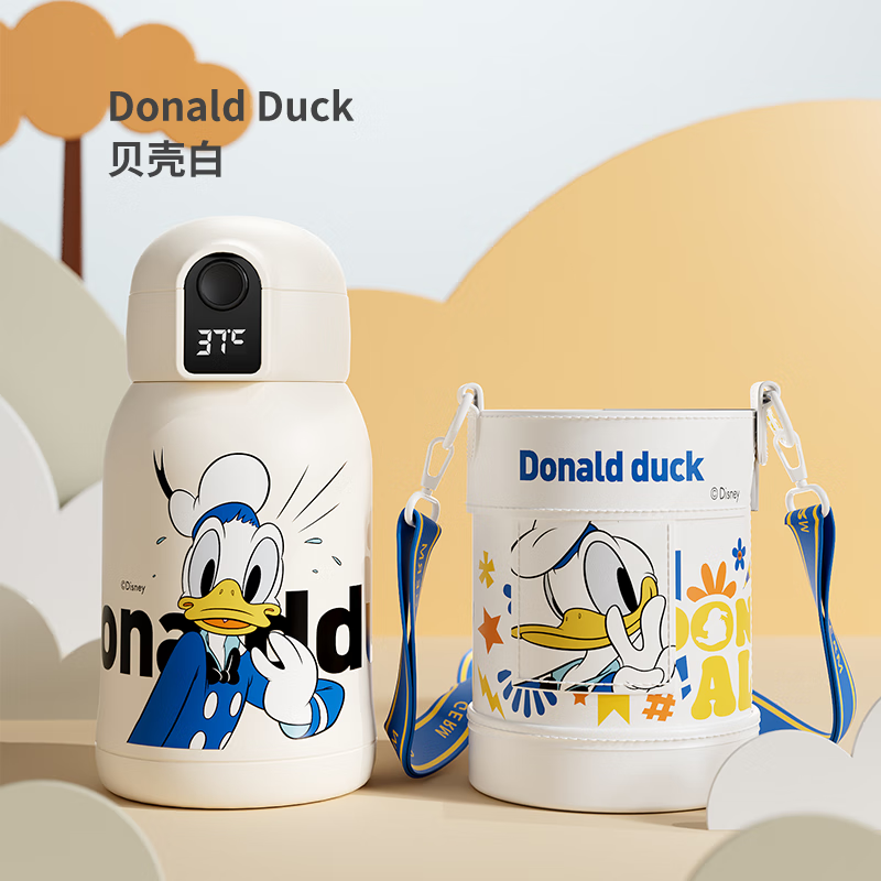 格沵米奇智能儿童保温杯（唐老鸭贝壳白）GE-DS22AW-B13