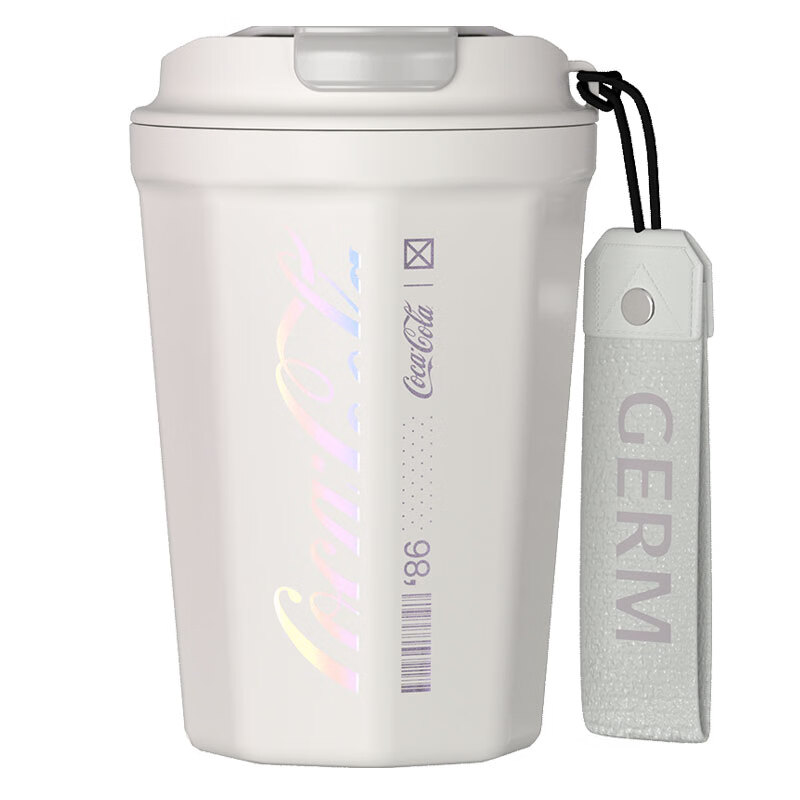 格沵可口可乐联名款菱形咖啡杯（极光白）GE-CK22SS-K3