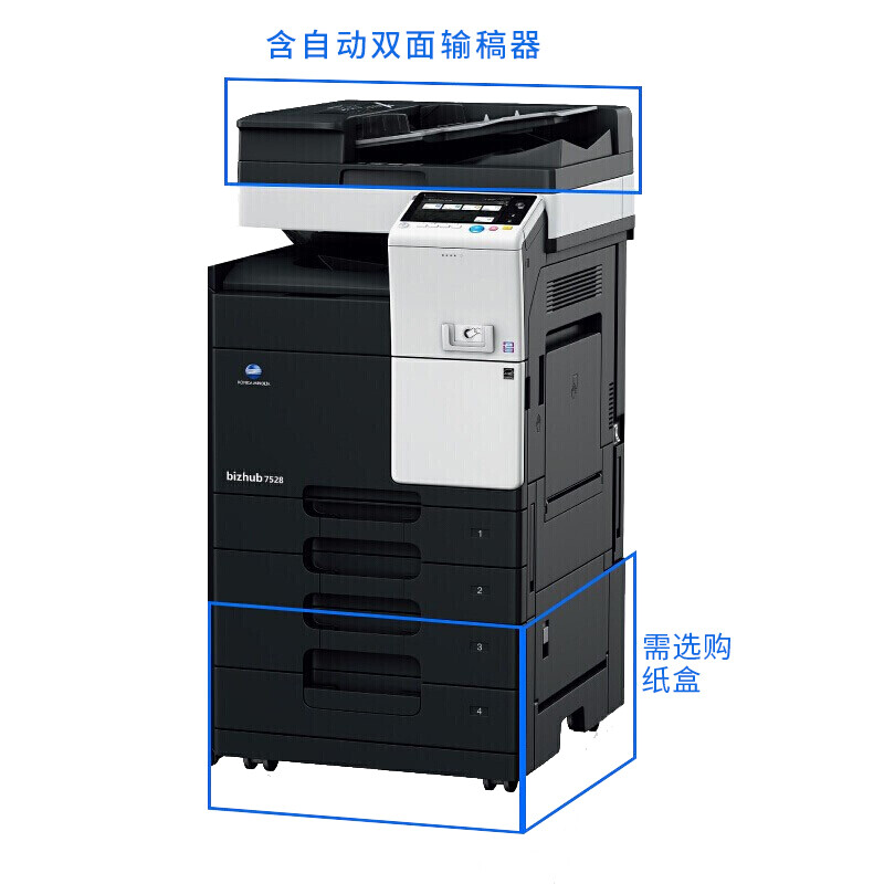 柯美7528黑白多功能复合机